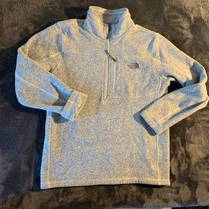 Mens north face half zip.
